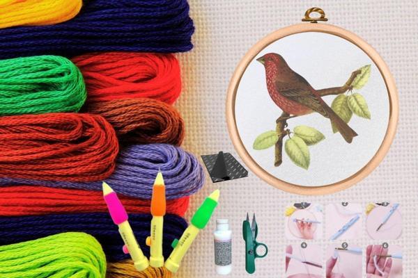 Punch Seti Nakış Seti Kasnaklı Kendin Yap Seti Seri 24 - Image 1