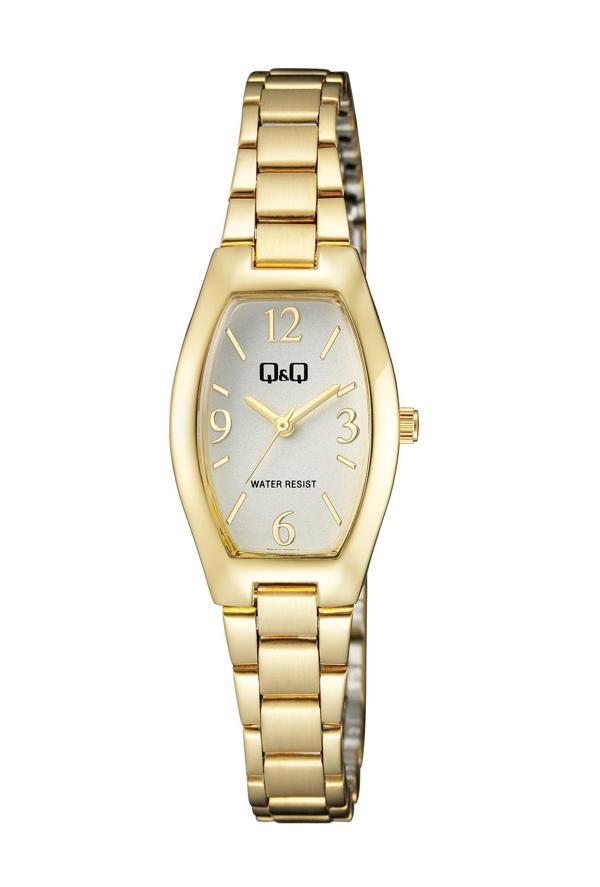 QQ Altın Renk Kadın Kol Saati Q06A-002PY-Q104 - Image 1