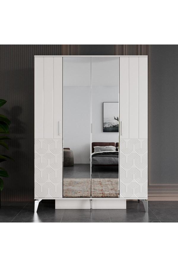 Vns Modüler Aytaşı 4 Kapılı Dolap - Image 1