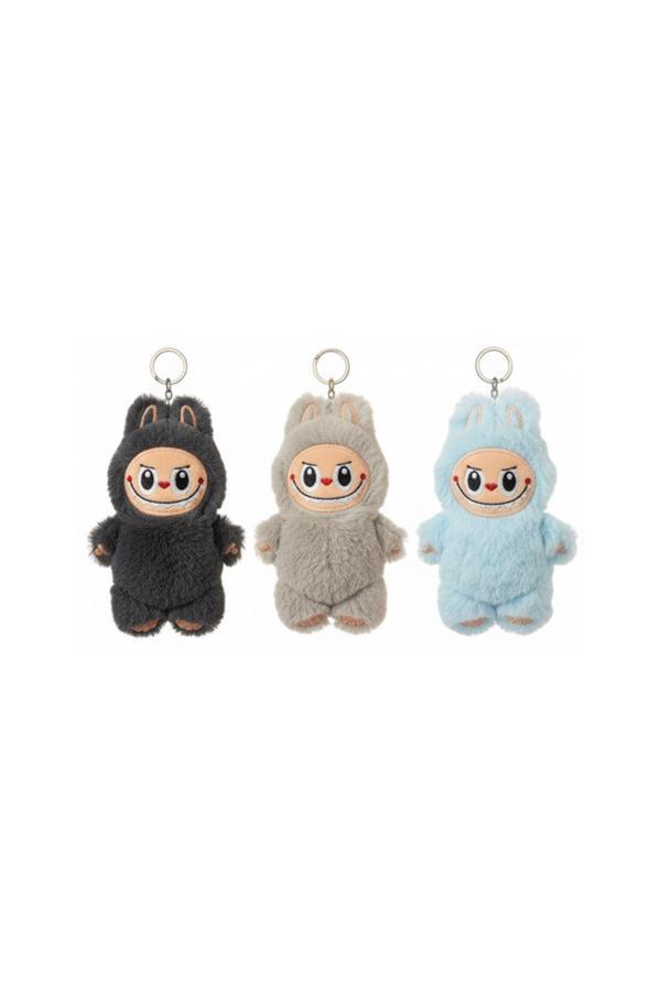 Labubu Karakter Peluş Anahtarlık 3’lü Set  | Sevimli Mini Oyuncak Figür - Image 1