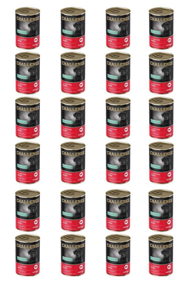 Challenge sığır etli yetişkin köpek konservesi 400 gr x 24 adet - Image 1