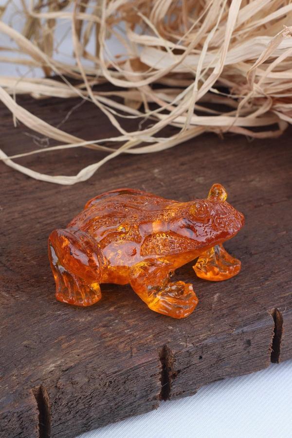 Reçine Kurbağa Figürü (3X6 CM) - 600010 - Image 1