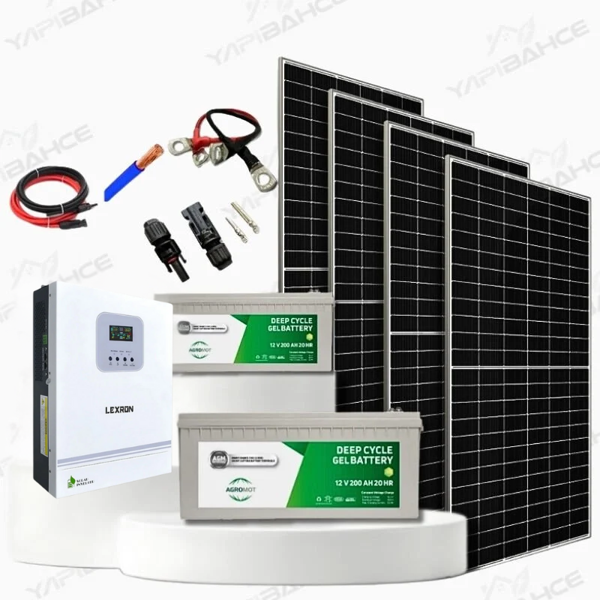 Yapısolar 3 Kw Mppt Solar Güneş Enerjisi Bağ Evi L Paketi - Image 1