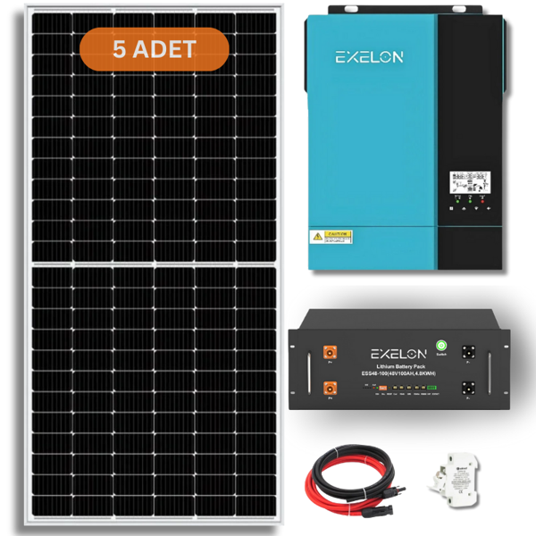 EXELON 6.2 KW Lityum Akülü Hazır Solar Enerji Paketi - Image 1