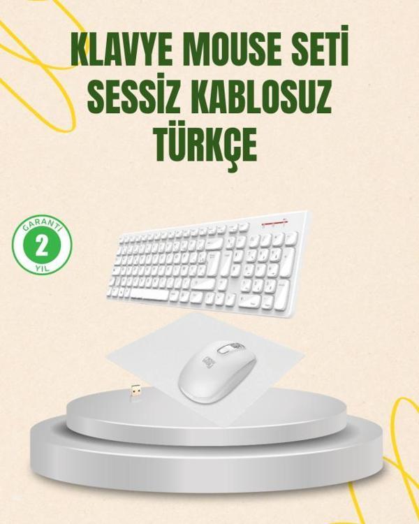 Kablosuz Klavye ve Mouse Seti - Ergonomik Tasarım, Sessiz Kullanım, Geniş Uyumluluk - Image 1