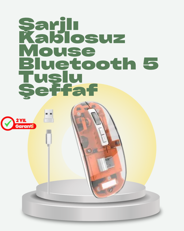 Geniş Uyumluluklu Kablosuz Fare – Windows, Mac, Linux Destekli - Image 1