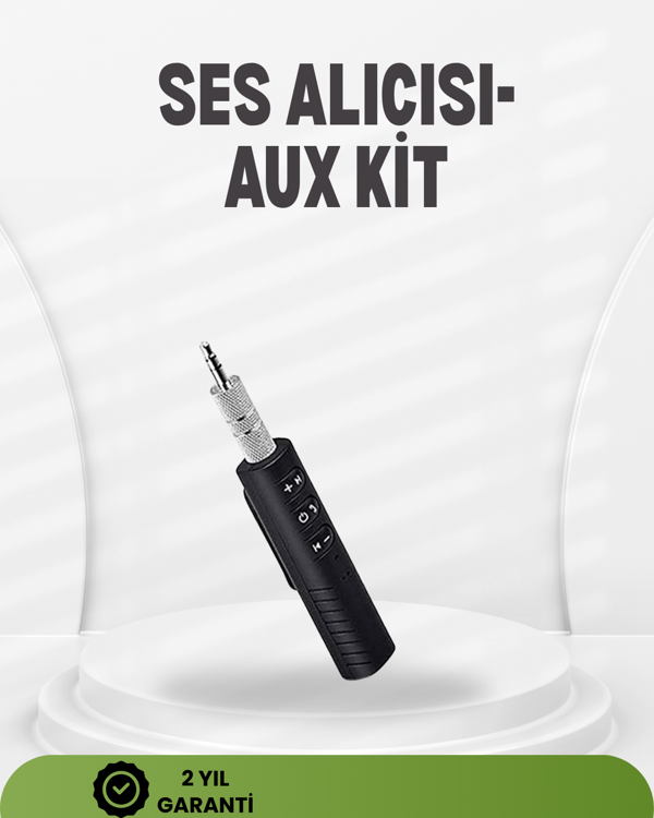 Kablosuz Ses Çözümü – 3.5mm Jaklı Bluetooth Müzik Alıcısı - Image 1