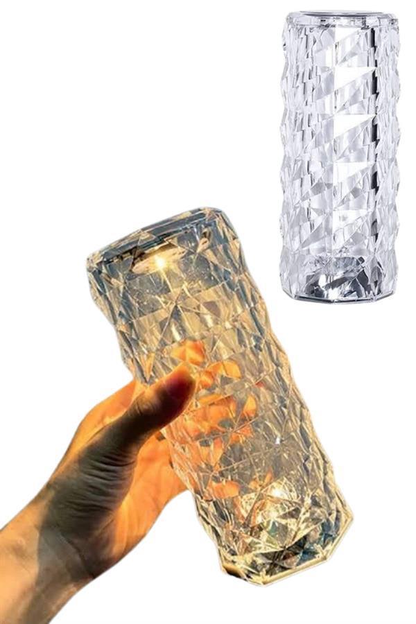 Kristal Lamba Masa Lambası Şarjlı Masa Lambası Dokunmatik Sensör Usb Şarjlı - Image 1