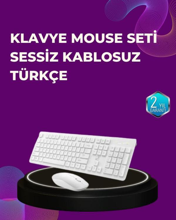 Ofis ve Ev Kullanımı İçin Kablosuz Klavye Fare Seti - Ergonomik ve Pratik - Image 1