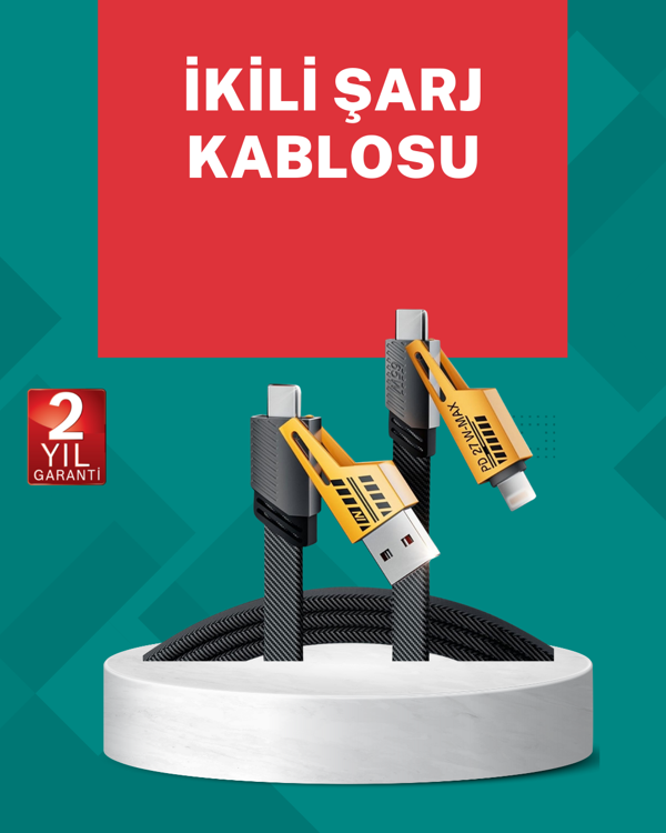 Akıllı Telefon Tablet Laptop Uyumlu 65W Güçlü Veri Kablosu - Image 1