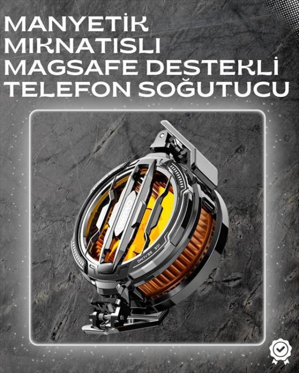 LED Işıklı Telefon Soğutucu | Ultra Sessiz Fan | Mıknatıslı ve Aparatlı Bağlantı - Image 1