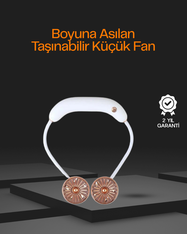 5 Kanatlı Sessiz Mini Fan 3 Vitesli Katlanabilir Asılabilir - Image 1