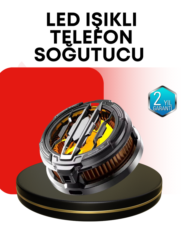 RGB Işıklı Sessiz Fanlı Telefon Soğutucu - Image 1