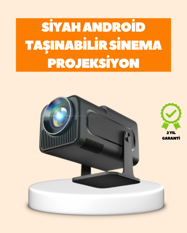 Otomatik Dikey Düzeltmeli ve Manuel Zoom Fonksiyonlu Akıllı Projektör - Image 1