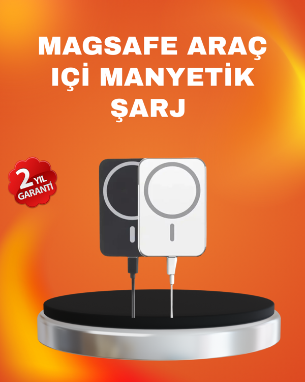 Akıllı Koruma Sistemli MagSafe Araç Tutucu iPhone 12/13/14 Uyumlu - Image 1