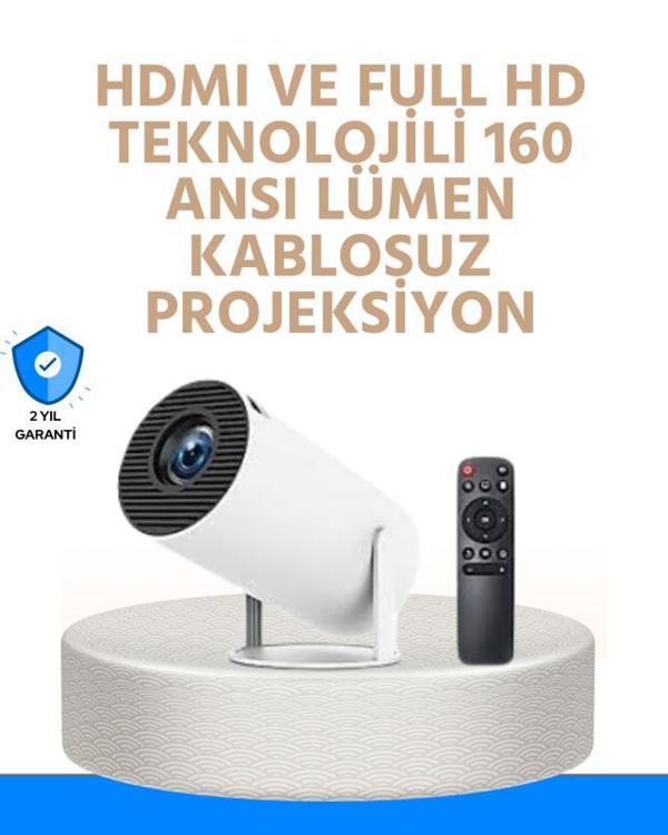 Kablosuz ve Kablolu Bağlantı Seçenekli Ev Tipi Projeksiyon - Image 1