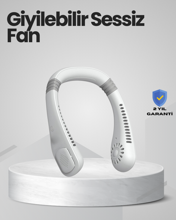 Çocuk ve Yetişkinler İçin Güvenli Şarjlı Boyun Fanı - Image 1