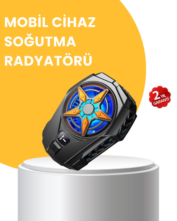 Dijital Göstergeli Evrensel Telefon Soğutma Fanı - Image 1