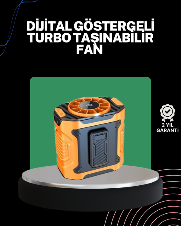 USB Şarjlı Kompakt El ve Boyun Fanı Çok Fonksiyonlu - Image 1