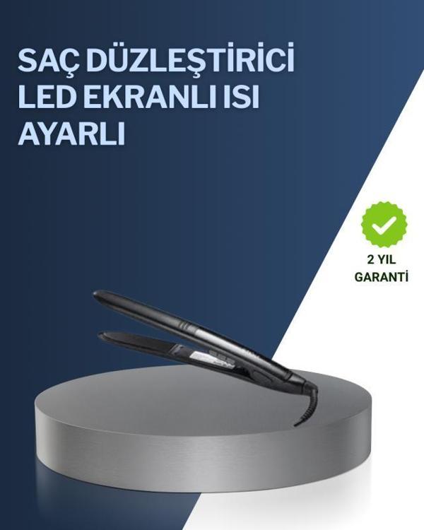 2025 Yeni Seri Dijital Ekranlı Isı Ayarlı Saç Düzleştirici Titanyum Kaplama A Kalite - Image 1