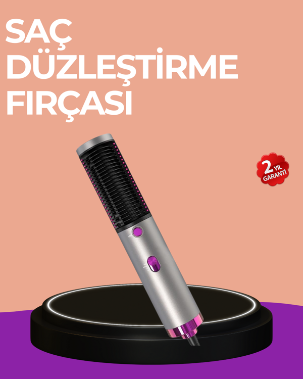 Hacim Veren ve Saç Elektriklenmesini Önleyen Sıcak Hava Fırçası - Image 1