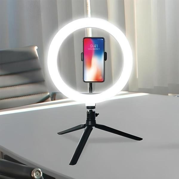 8inç 20cm Youtube Instagram Tiktok Selfie Stüdyo Video Fotoğraf Ring Light Tripod Led Halka Işık - Image 1