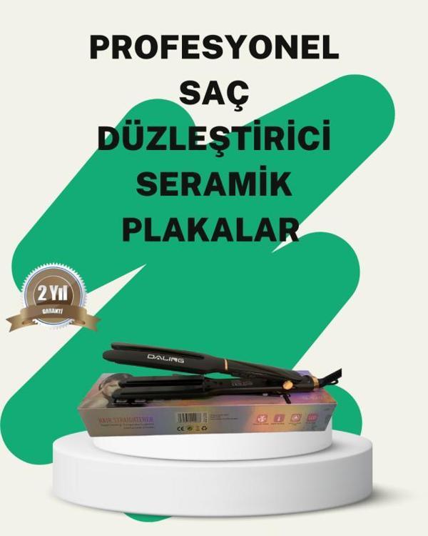 Daling Profesyonel Saç Düzleştirici Seramik Yüzey Tüm Saç Tipleri İçin - Image 1