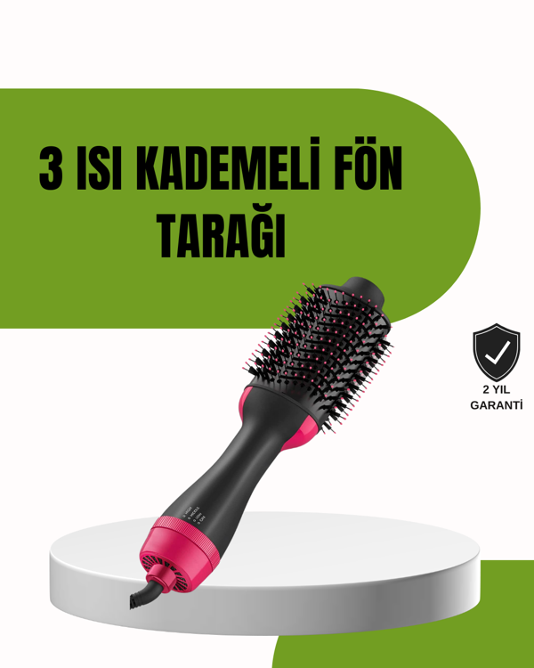 Hızlı Kurutma ve Hacim Veren Elektrikli Saç Fırçası - Image 1