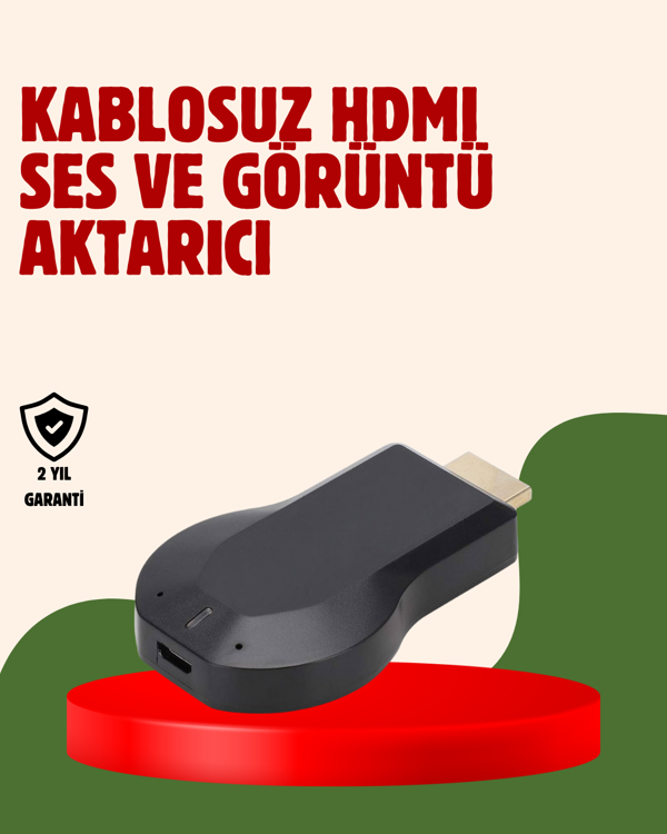 Küçük Boyutlu TV Dongle – Cep Boyutunda 1080p Ekran Yansıtıcı - Image 1
