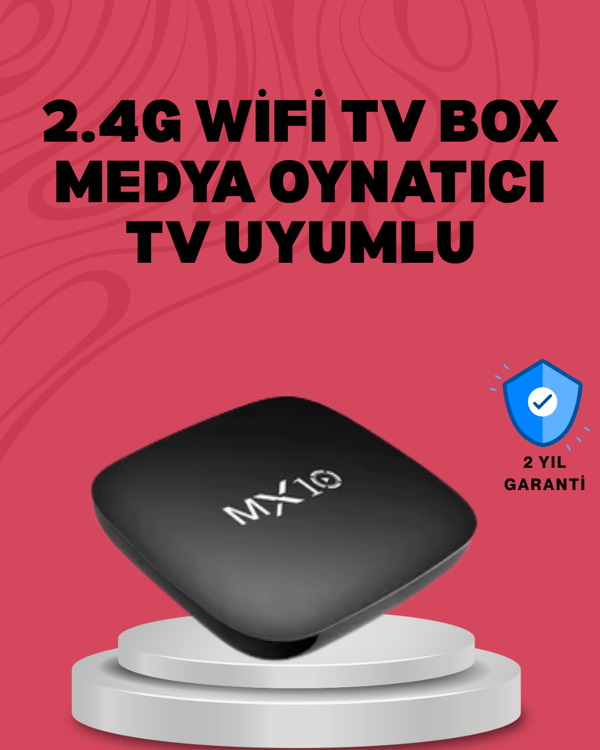 4K UHD Android Medya Oynatıcı 8 GB Hafıza 2 GB RAM Wi-Fi Destekli - Image 1