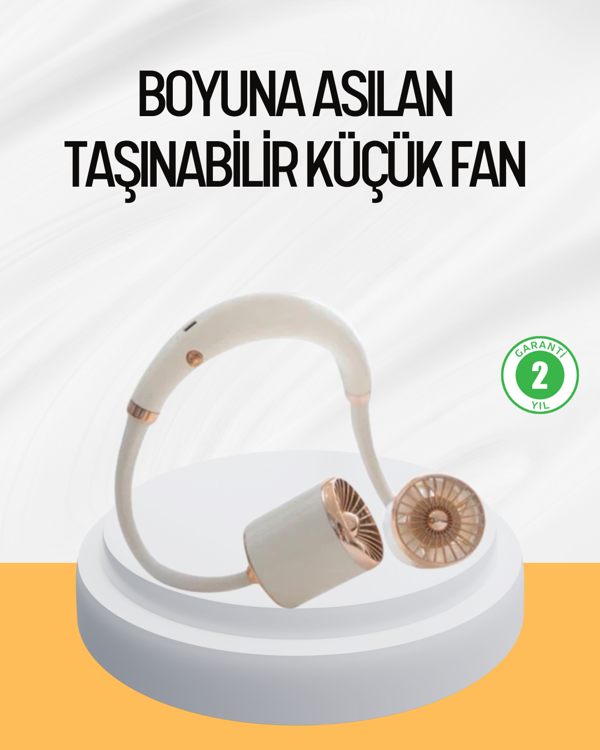 Katlanabilir Asılabilir Fan USB Şarjlı Hafif ve Sessiz Tasarım - Image 1