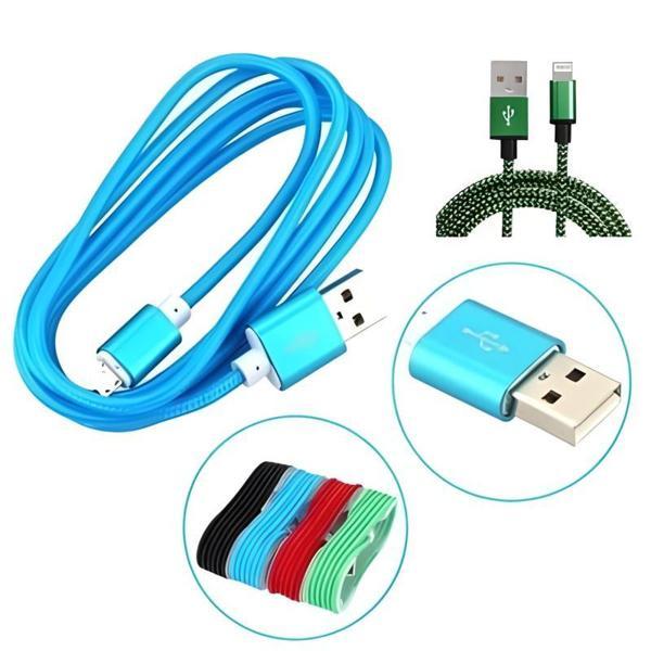 1.5 Metrelik Örgü Şeklinde Apple Iphone Ipad Data Şarj Kablosu - Image 1