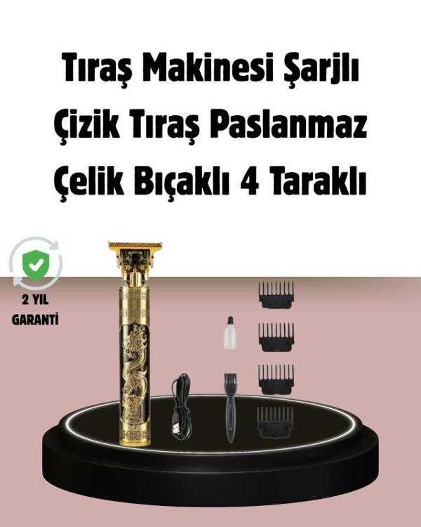 Şarjlı Titanyum Bıçaklı Saç Kesme Makinesi - Image 1