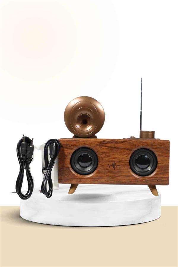 Nostaljik Radyo Bluetooth Bağlantılı Şarjlı Yüksek Ses Kaliteli - Image 1