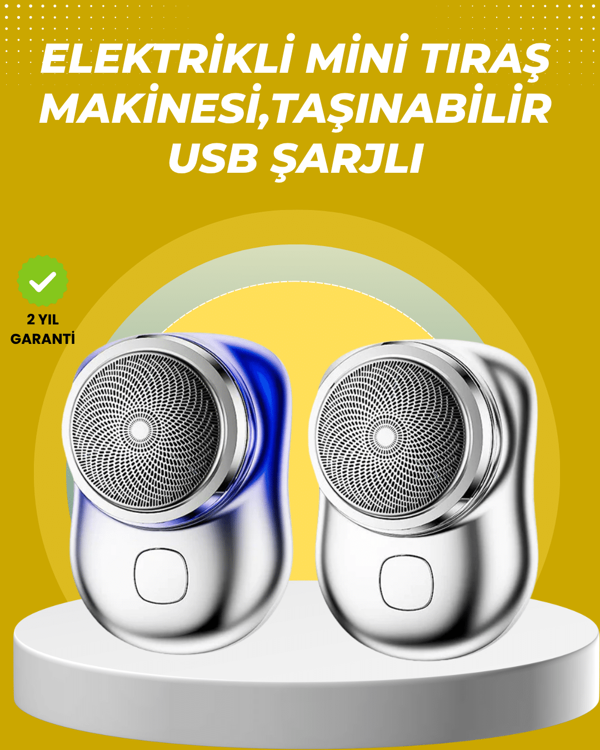 Taşınabilir, cep boyunda, şarjlı elektrikli tıraş makinesi - Image 1