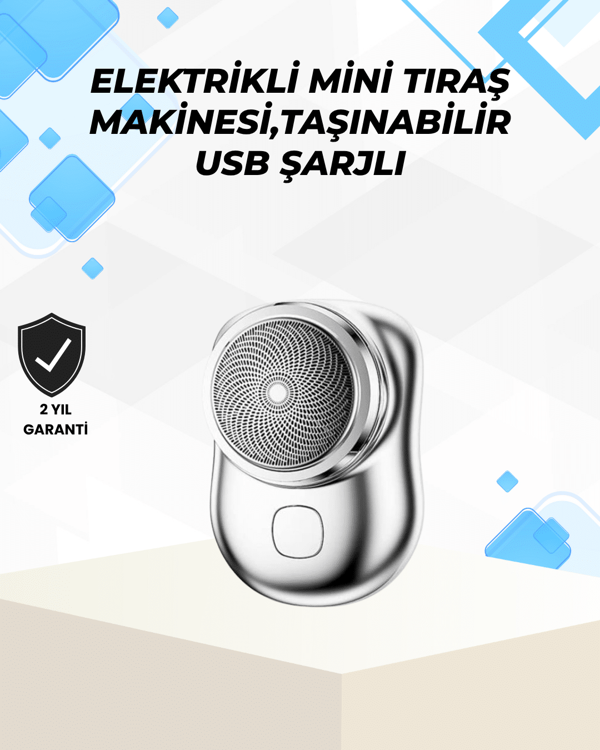 Islak-Kuru Kullanımlı Suya Dayanıklı Mini Tıraş Cihazı - Image 1