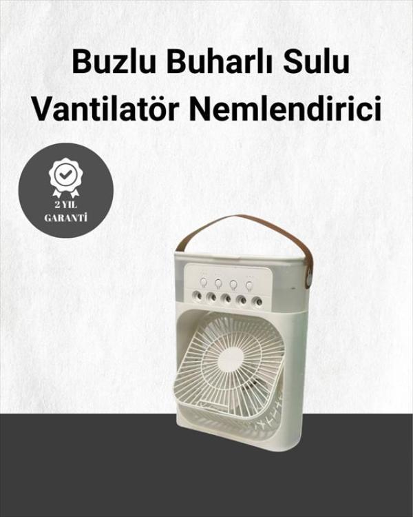 Spreyli Mini Masaüstü Fan | 500ML Su Hazneli, 3 Kademeli Soğutucu - Image 1