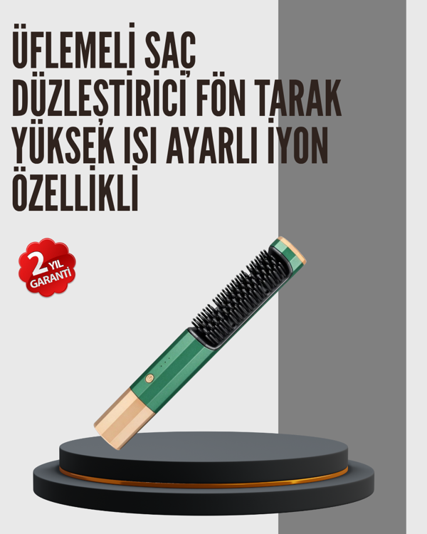 360° Döner Kablolu Kompakt Saç Şekillendirme Seti - Image 1