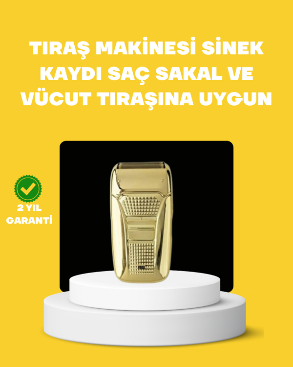 Profesyonel Kuru Kullanım Sakal Tıraş Makinesi Çift Başlıklı - Image 1