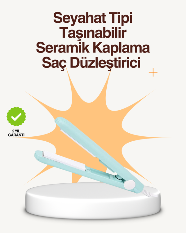 Seramik Kaplamalı, Saç Hasarını Azaltan Kısa Saçlara Uygun Bukle Maşası - Image 1