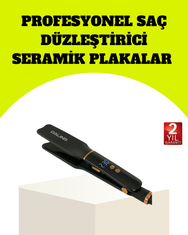 Saç Düzleştirici 30 Saniyede Isınma Hafif ve Portatif Tasarım - Image 1