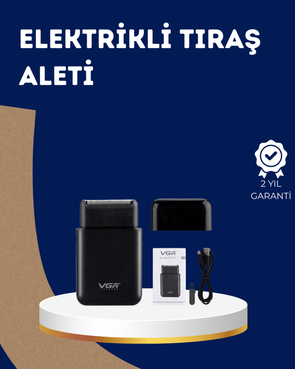 Ultra İnce Elektrikli Tıraş Makinesi | USB Şarjlı ve Su Geçirmez - Image 1
