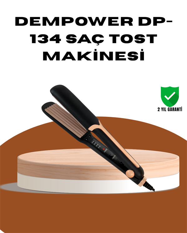 DEMPOWER DP-134 Saç Tost Makinesi – Kolay Kullanım, Hızlı Sonuç, Uzun Süre Kalıcılık - Image 1