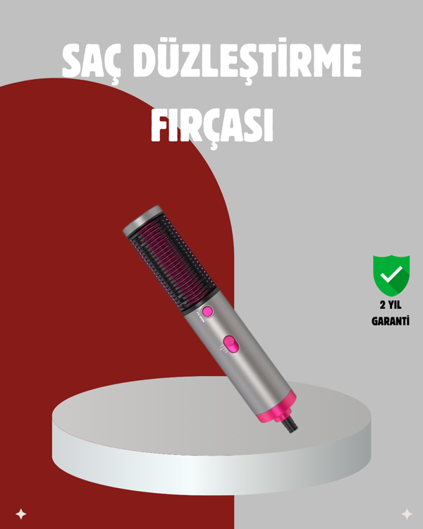 Elektriklenme Önleyici İyonik Saç Şekillendirme Fırçası - Image 1