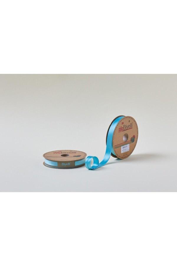 Biye Saten Katlı 029 Koyu Mint 2 cm 25 Metre %100 Polyester - Image 1