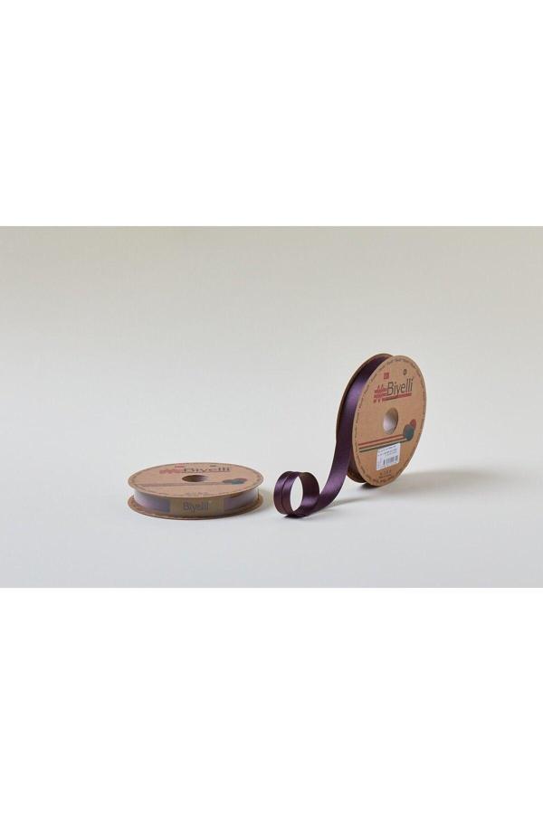 Biye Saten Katlı 040 Bordo 2 cm 25 Metre %100 Polyester - Image 1