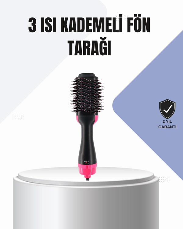 Oval Tasarımlı Profesyonel Fönlü Saç Şekillendirici - Image 1