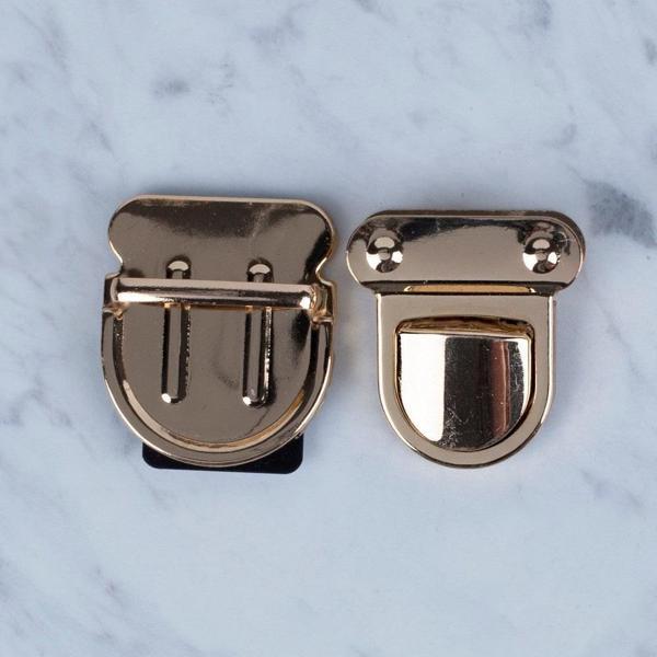 Loren Metal Çanta Kilidi Büyük Sarı - Image 1