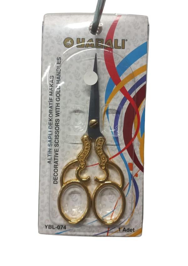 Nakış Makası Altın Saplı Dekoratif Makas YBL-074 Model 2 - Image 1