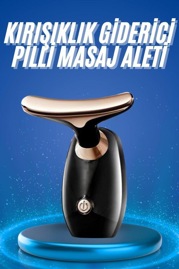 Kırışıklık Giderici Yüz Masaj Aleti Pilli Cilt Bakım Cilt Sıkılaştırma Derinlemesine Temizler - Image 1